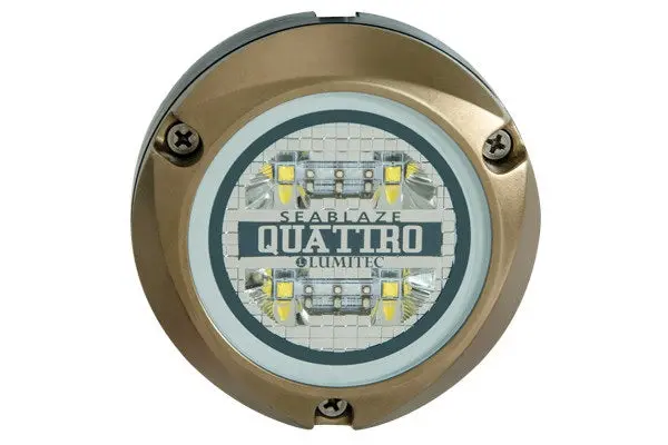 Lumitec Zambezi Quattro Blue/White For Pontoon Boats Bronze Housing 12/24V Led 1