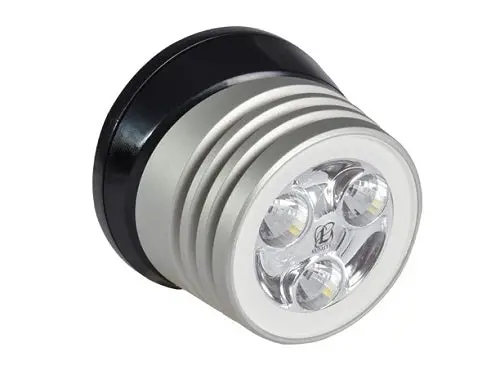 Lumitec Zephyr Deck Light White Led Speader Light Black Base 1