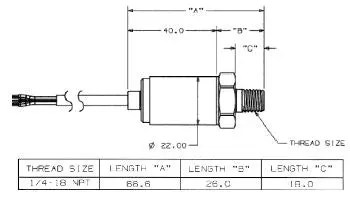 Maretron 0-3 Psi Transducer 1