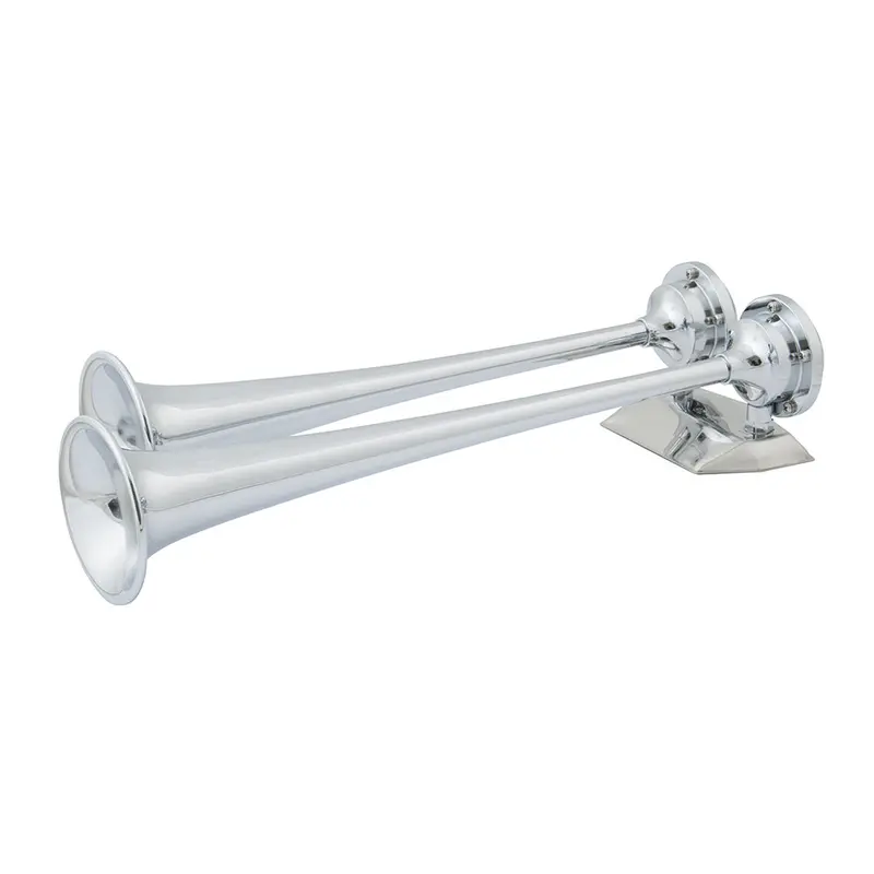 Marinco 12V Chrome Plated Dual Trumpet Air Horn [10106] 1