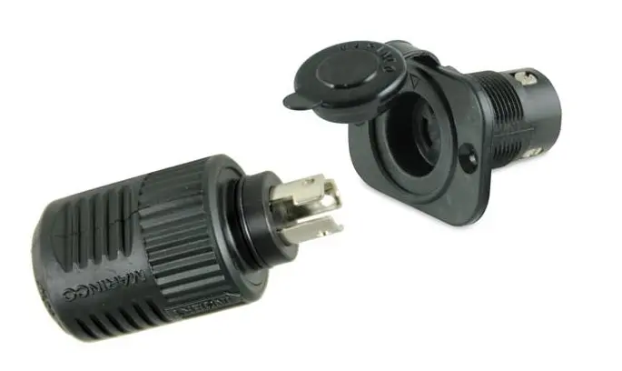 Marinco 12Vcp 3-Wire Connect Pro Receptacle And Plug 1