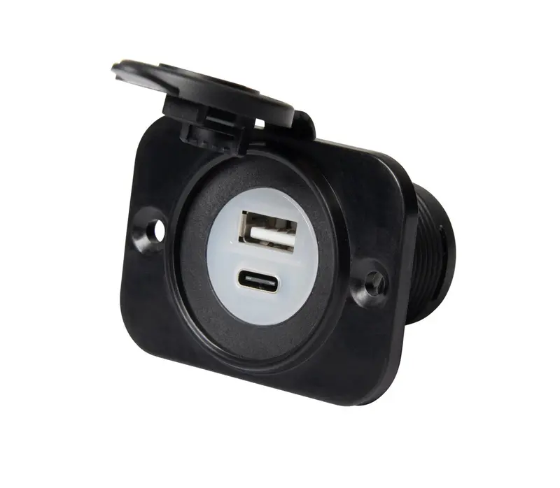 Marinco Sealink Dual Port Usb-A And Usb-C Combo Charger 1