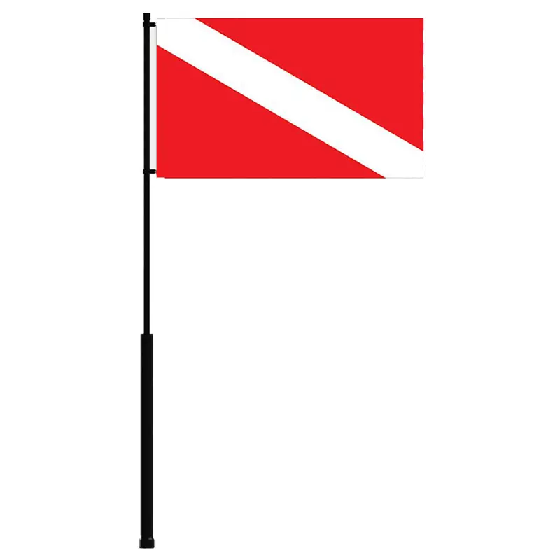 Mate Series Flag Pole - 72" W/Dive Flag [Fp72dive] 1