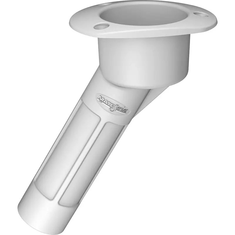 Mate Series Plastic 30 Rod  Cup Holder - Open - Oval Top - White [P2030w] 1