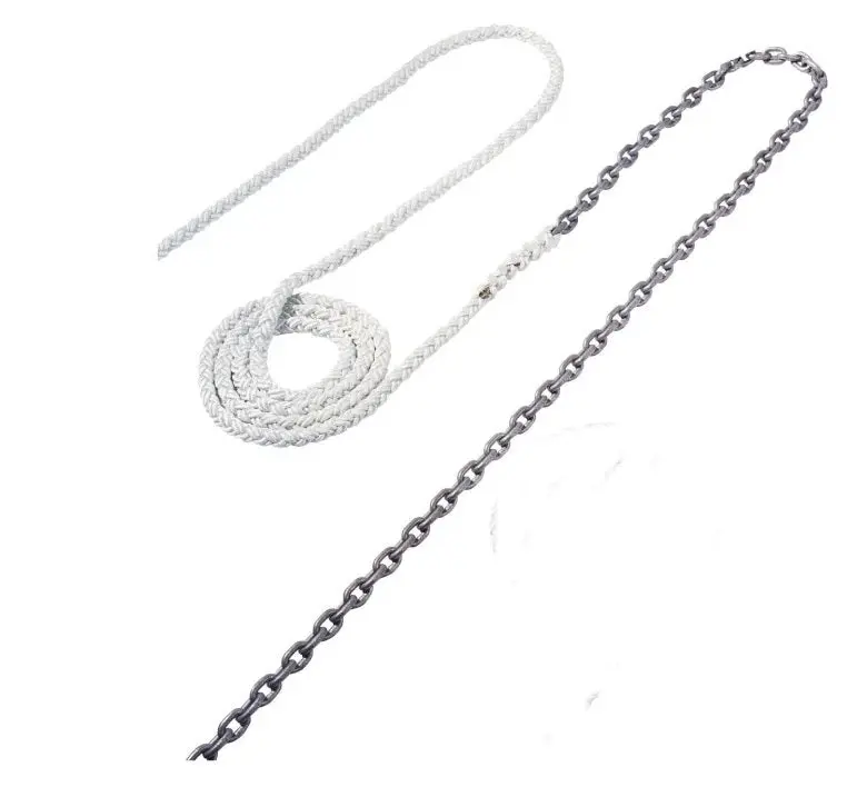 Maxwell 20Ft Of 5/16In Ht Chain Splice To 200Ft Of 5/8In Nylon Brait Line 1