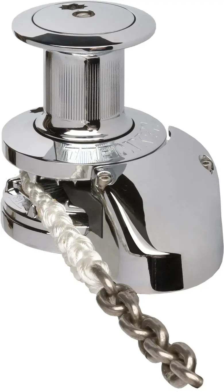 Maxwell Rc10-10  Vertical 12V Windlass With Capstan For 3/8In Chain & 5/8In Line 1