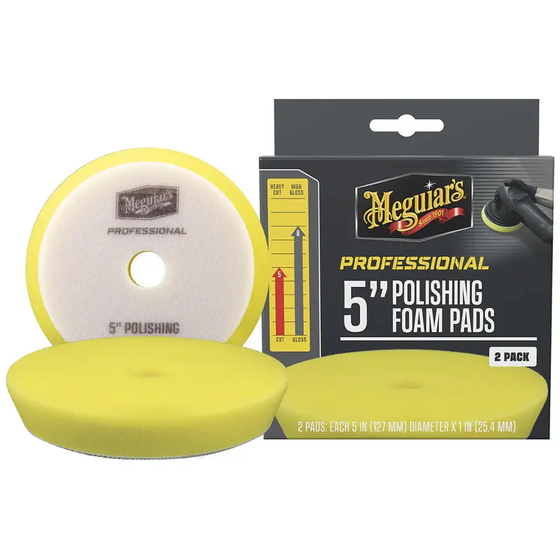 Meguiar's Professional 5" Polishing Foam Pads *2-Pack [M5pfp2] 1
