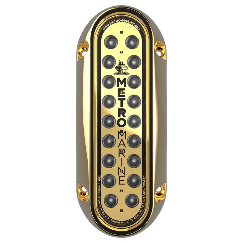 Metro Marine High-Output Elongated Vertical Mount Light W/Intelligent Monochromatic Leds - Blue, 90 Beam [F-Bme1-V-B3-90] 1