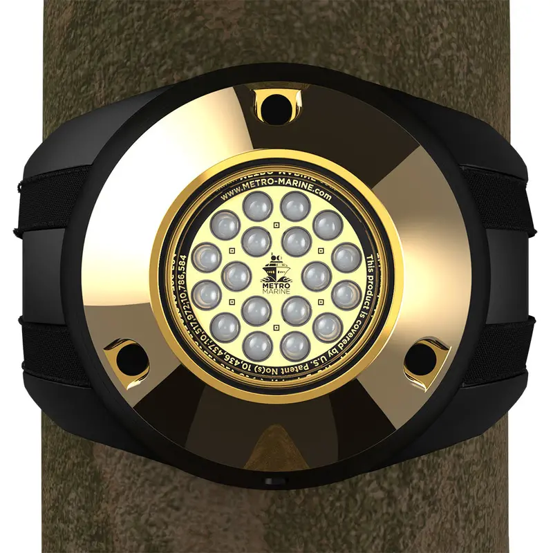 Metro Marine High-Output Piling Mount Underwater Light W/Intelligent Monochromatic Leds - Aqua, 45 Beam [F-Pmr1-A3-45] 1