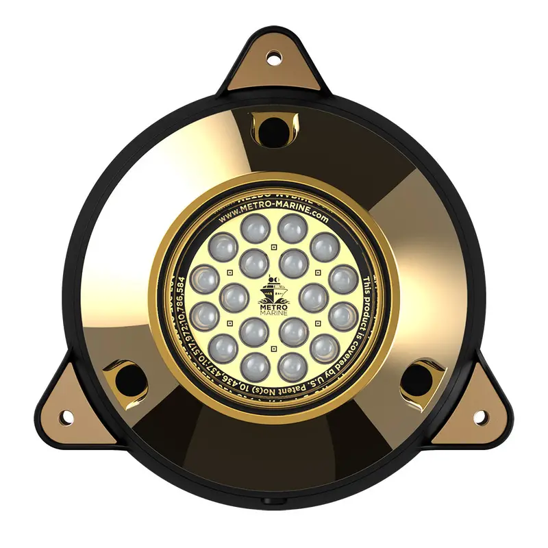 Metro Marine High-Output Surface Mount Underwater Light W/Intelligent Monochromatic Leds - Aqua, 90 Beam [F-Smr1-A3-90] 1