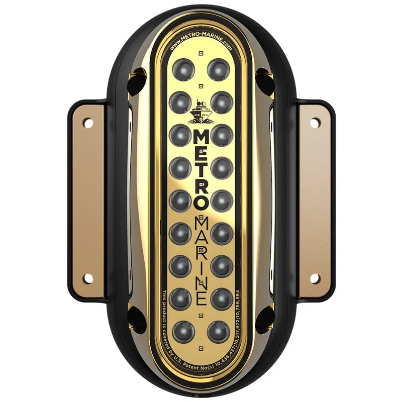 Metro Marine High-Output Vertical Surface Mount Light W/Intelligent Monochromatic Leds - Green, 90 Beam [F-Sme1-V-G3-90] 1