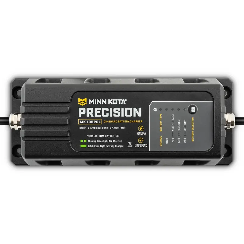 Minn Kota Mk106pcl Precision Charger 1 Bank 6Amps 1