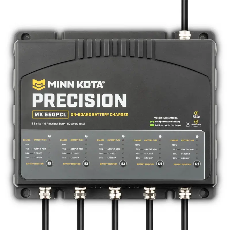 Minn Kota Mk550pcl Precision Charger 5 Bank 10 Amps 1