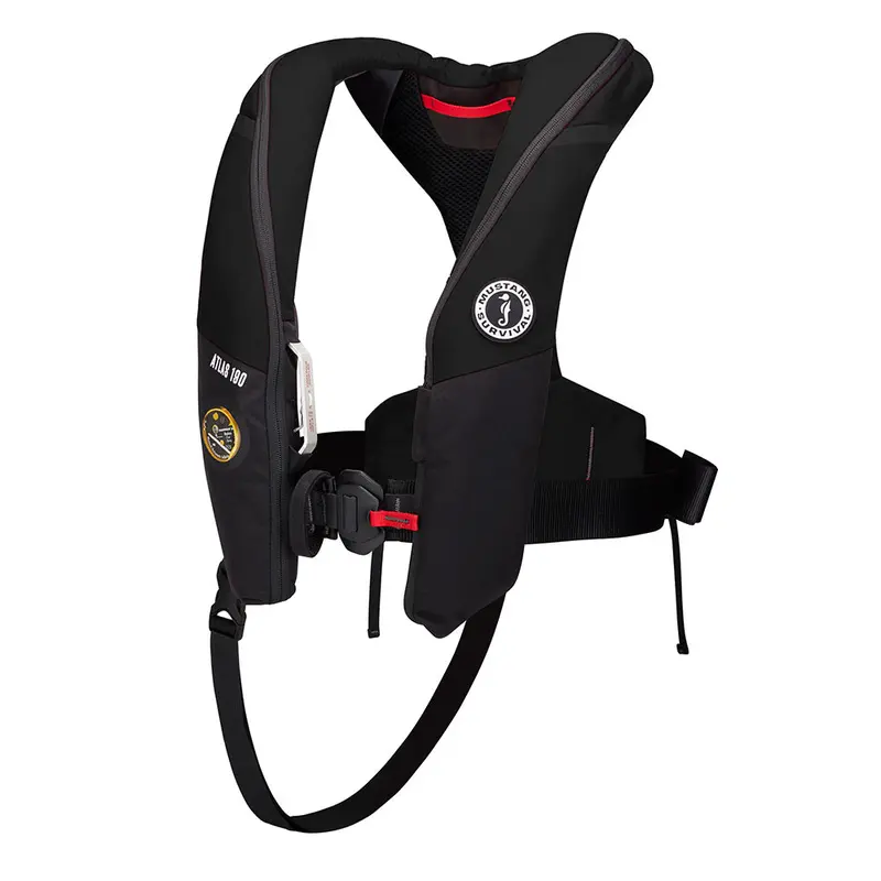 Mustang Atlas 190 Dlx Open Ocean Inflatable Pfd - Black [Md3195e1-13-0] 1