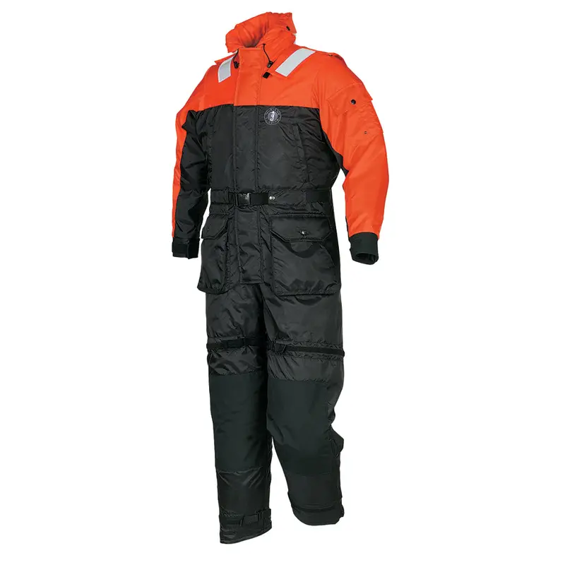 Mustang Deluxe Anti-Exposure Coverall  Work Suit - Orange/Black - Medium [Ms2175-33-M-206] 1