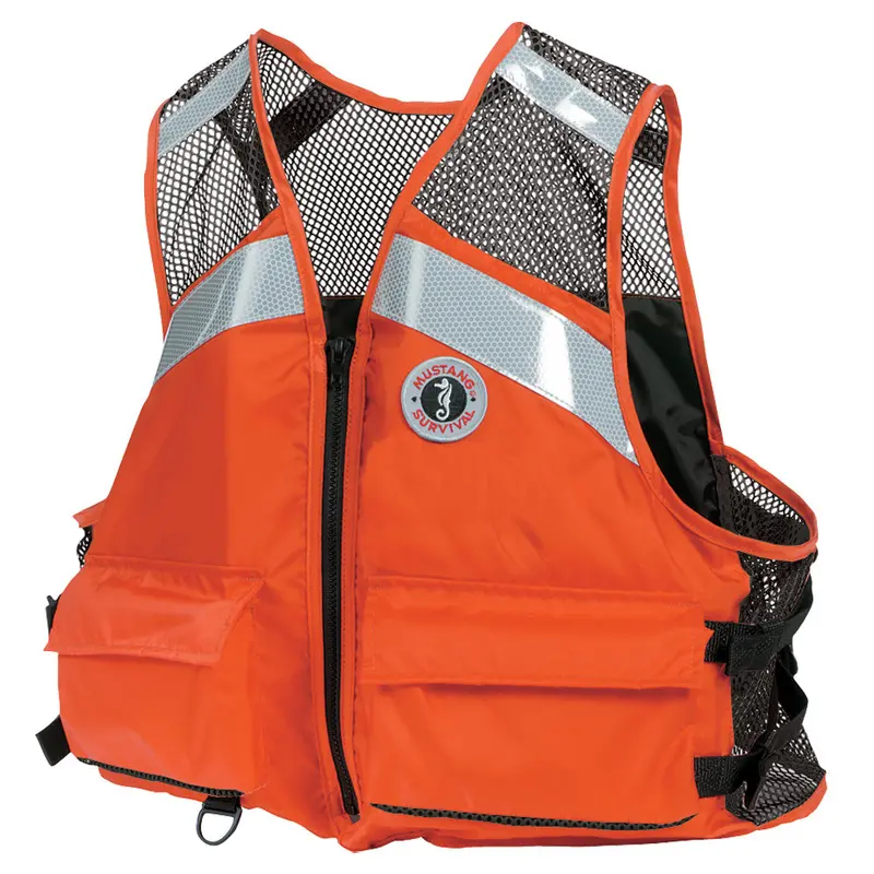 Mustang Industrial Mesh Vest - Orange - Xxl/3Xxl [Mv1254t1-2-Xxl/Xxxl-216] 1