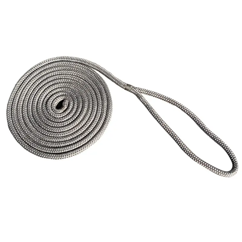 New England Rope 5/8" X 25 Nylon Double Braid Dock Line - Grey [5058-20-00025] 1