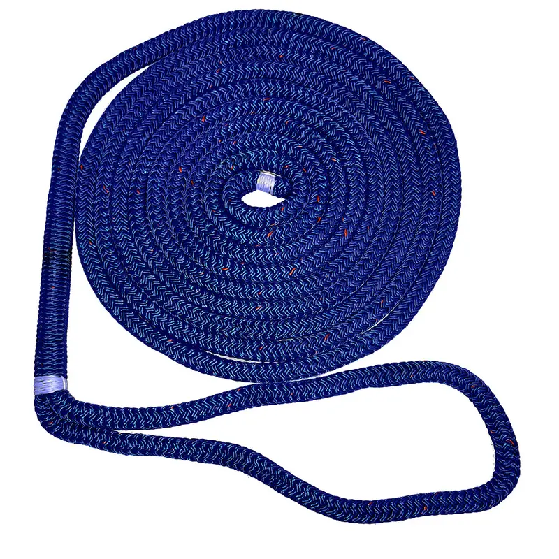 New England Ropes 1/2" Double Braid Dock Line - Blue W/Tracer - 25 [C5053-16-00025] 1