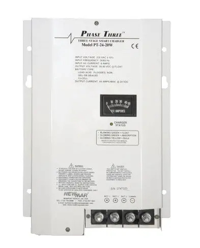 Newmar Pt-24-20U 24V 20A Charger 115/230V Input 1