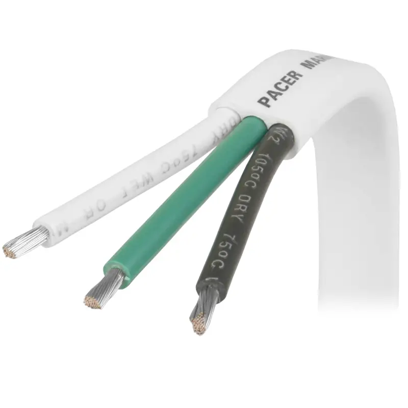 Pacer 12/3 Awg Triplex Cable - Black/Green/White - 250  [W12/3-250] 1