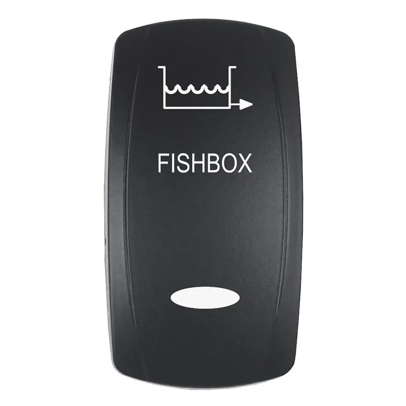 Pacer Actuator - 'Fishbox' F/V Series Contura Switches - Black - Laser Etched (Top/Bottom Light) [Ev2le-Fbx] 1