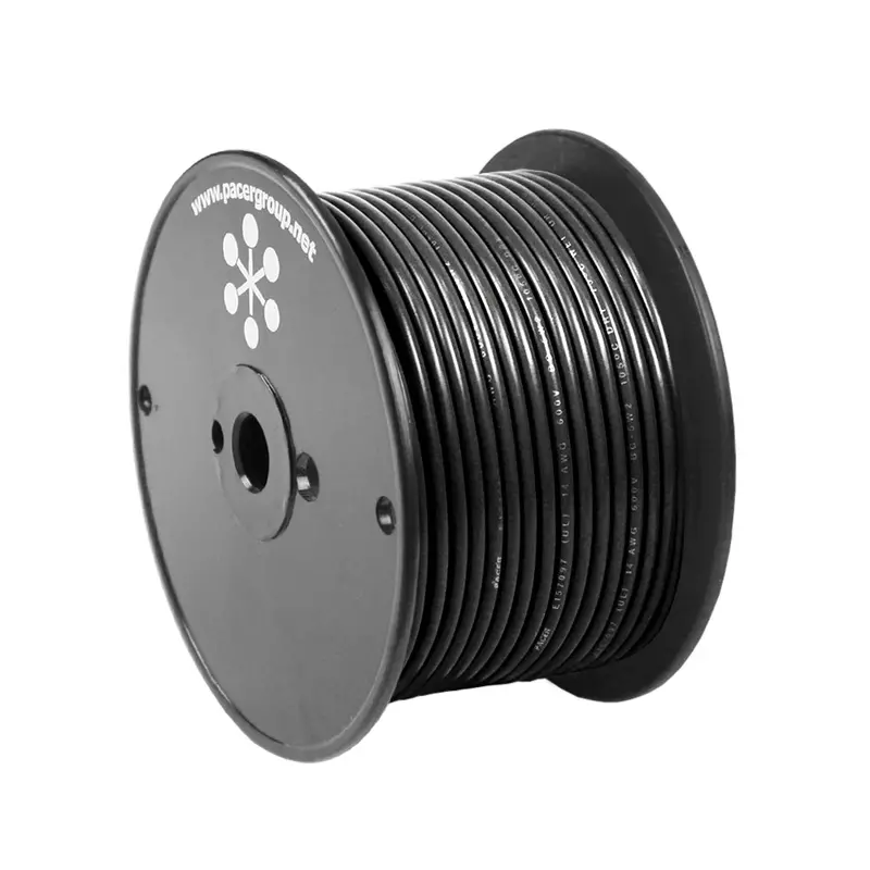 Pacer Black 18 Awg Primary Wire - 100 [Wul18bk-100] 1