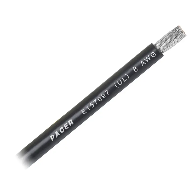 Pacer Black 8 Awg Battery Cable - Sold By The Foot [Wul8bk-Ft] 1