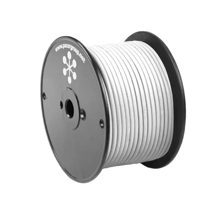 Pacer White 8 Awg Primary Wire - 100  [Wul8wh-100] 1