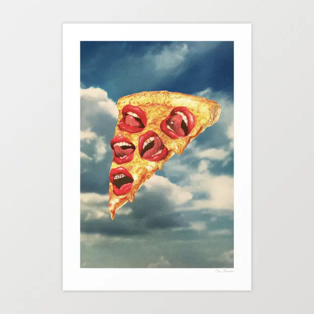 'Pizza Euphoria' Art Print By Vertigo Artography 1
