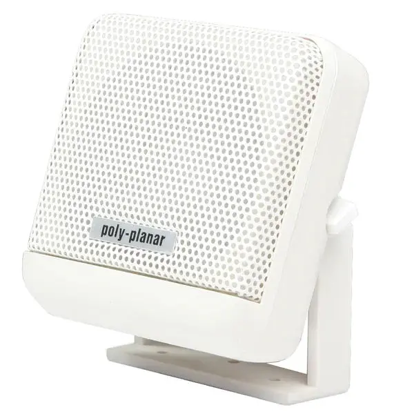 Polyplanar Mb-41 White 10-Watt 4 5/8In  Vhf Remote Speaker 1