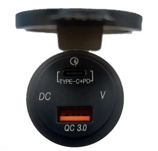 Polyplanar Usb-Pm2 Panel Mount Usb-C And Usb-A 3.0 Ports 1