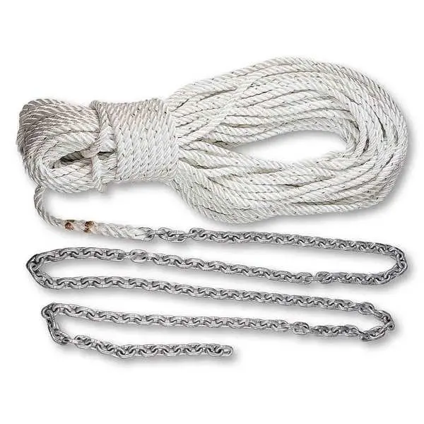 Powerwinch P10295 Anchor Rode 300Ft 1/2In Line 15Ft 1/4In Chain 1