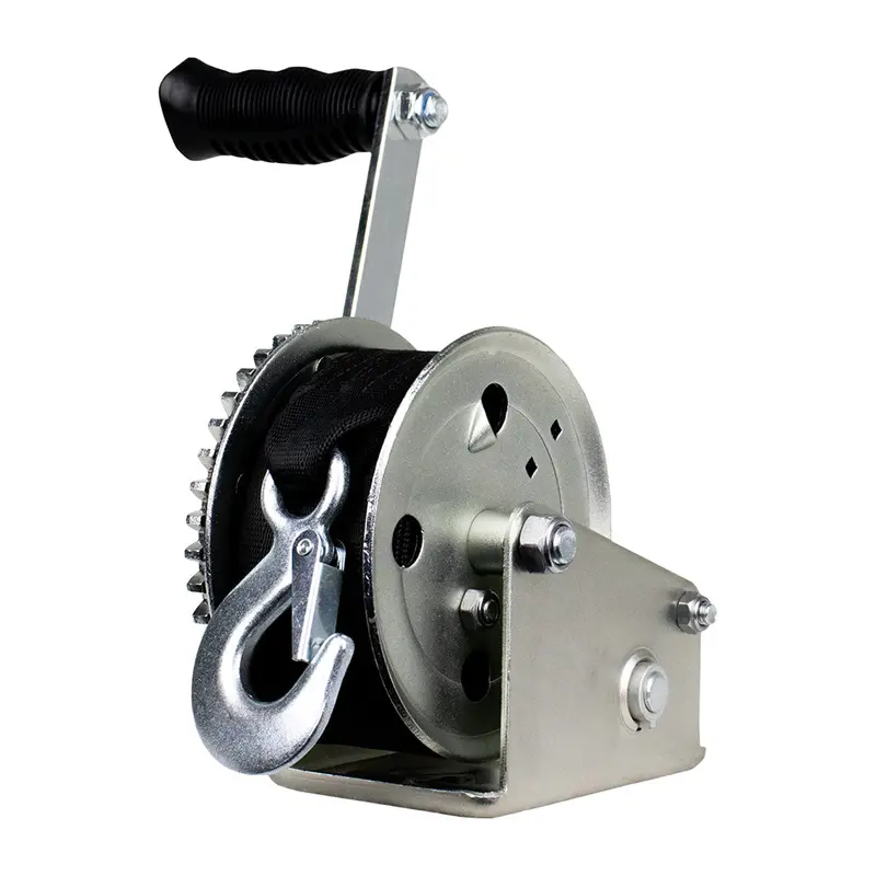 Powerwinch Utility Series Winch 1,400Lb, 6" Crank Arm - Zinc [21500-W-1400-6-Z-R] 1