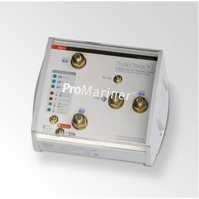 Promariner Proiso Charge 180 0 Voltage Loss Isolator 12V 1 Alternator 3 Batteries 1