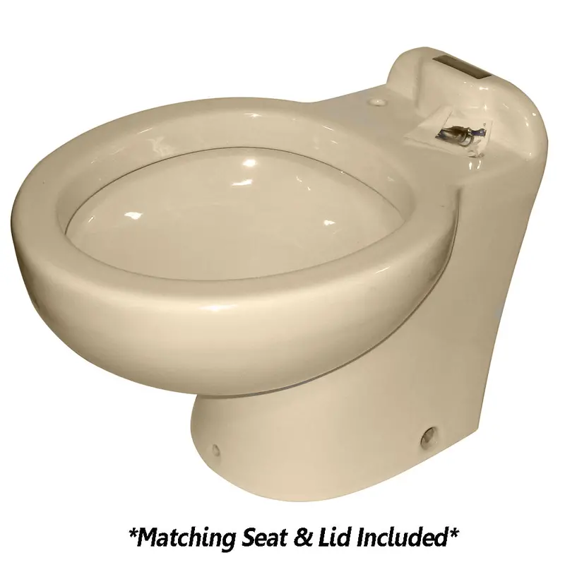 Raritan Marine Elegance - Household Style - Almond - Tall Angle Back - Freshwater Solenoid - Smart Toilet Control - 12V [230Ahf012] 1