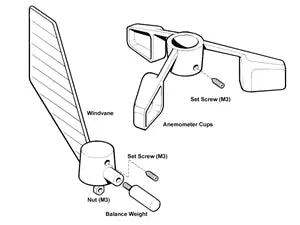 Raymarine E28081 Windvane/Cups 1