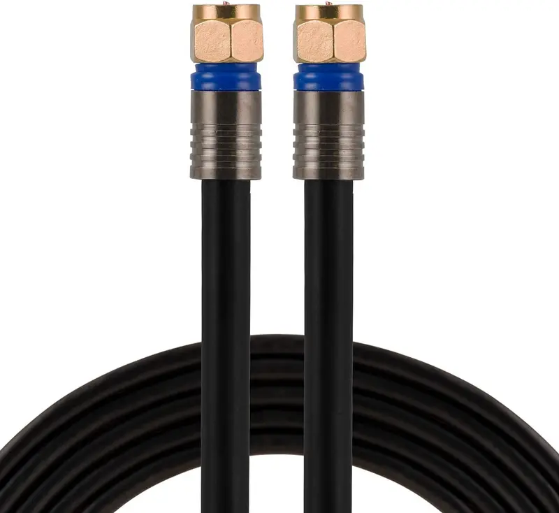 Rg6 Coaxial Cable 15Ft With F-Type Connectors 1
