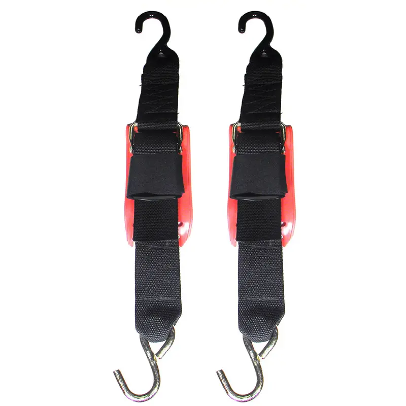 Rod Saver Quick Release Trailer Tie-Down W/Vinyl Pad - 2" X 6 - Pair [Qrtd6vp] 1