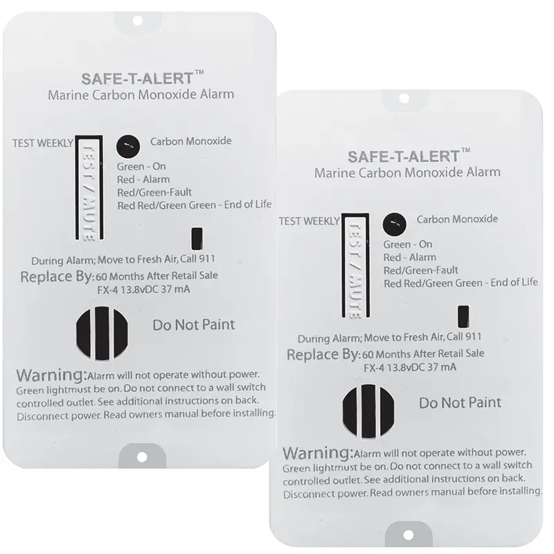Safe-T-Alert Fx-4 Carbon Monoxide Alarm - 2-Pack [Fx-4Marine2-Pack] 1