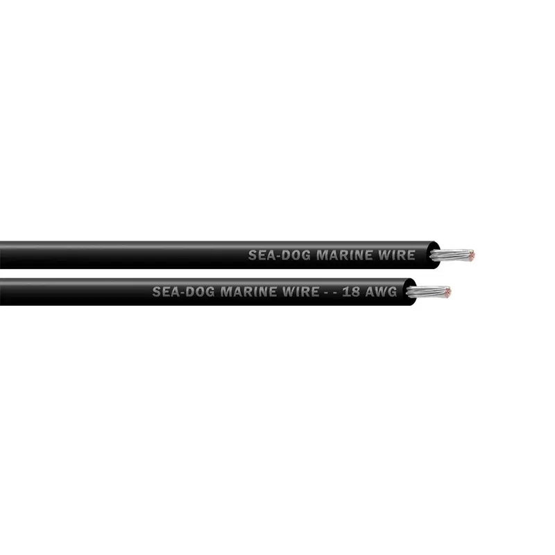 Sea-Dog 18 Awg Black Primary Wire - 500' [8018017] 1