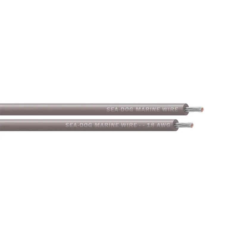 Sea-Dog 18 Awg Grey Primary Wire - 25' [8018110] 1