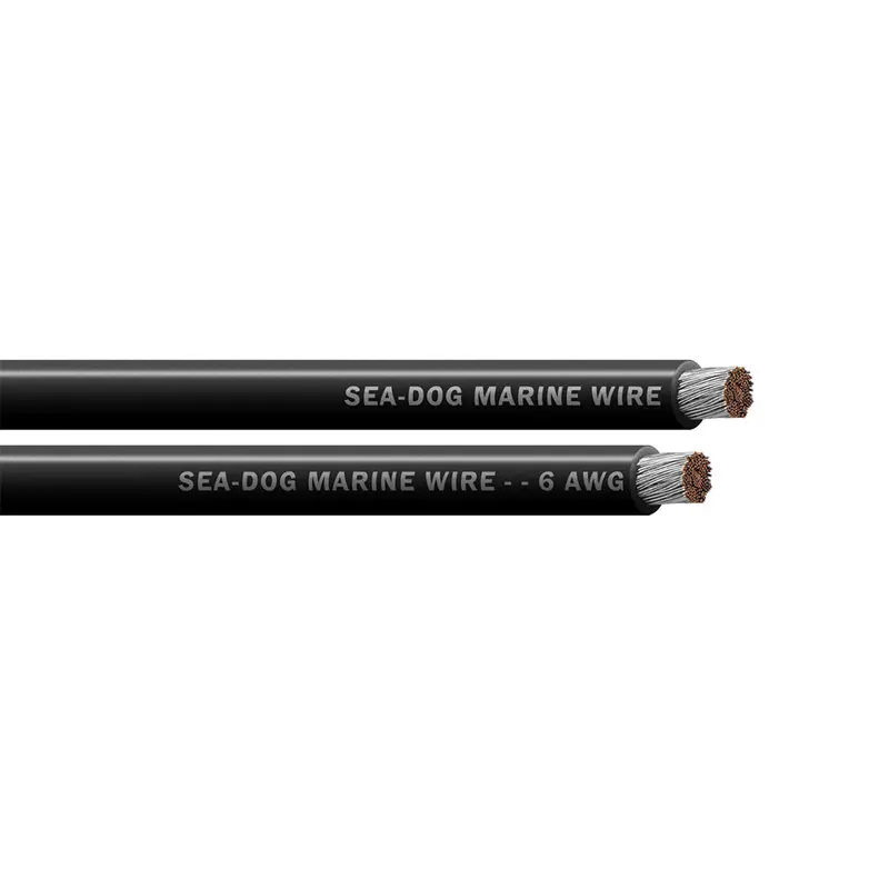 Sea-Dog 6 Awg Black Battery Cable - 25' [8006010] 1