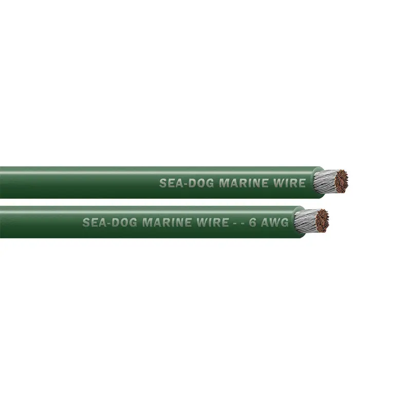 Sea-Dog 6 Awg Green Battery Cable - 100' [8006042] 1
