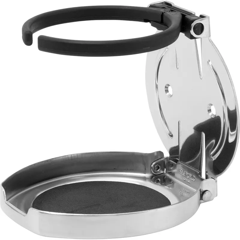 Sea-Dog Adjustable Folding Drink Holder - 304 Stainless Steel [588250-1] 1