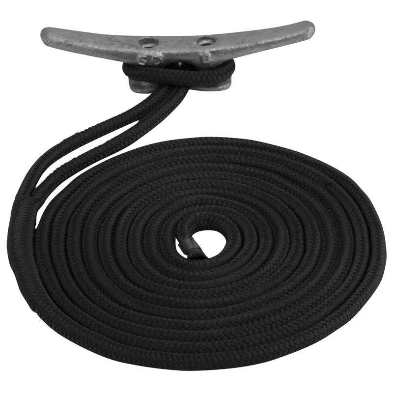Sea-Dog Double Braided Nylon Dock Line - 3/4" X 25 - Black [302119025Bk-1] 1