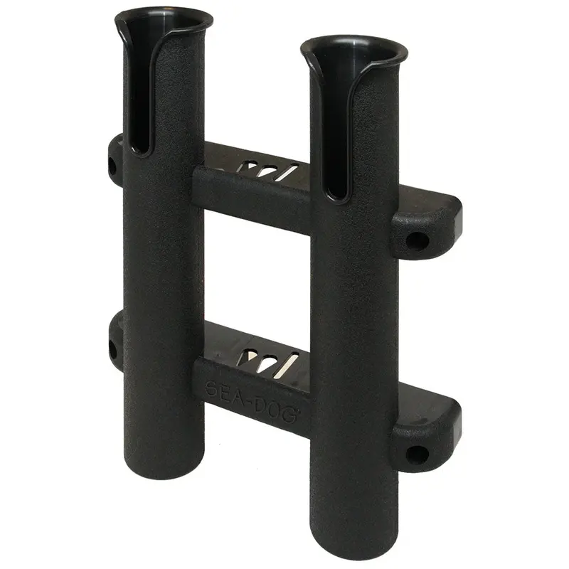 Sea-Dog Two Pole Side Mount Rod Storage Rack - Black [325029-1] 1