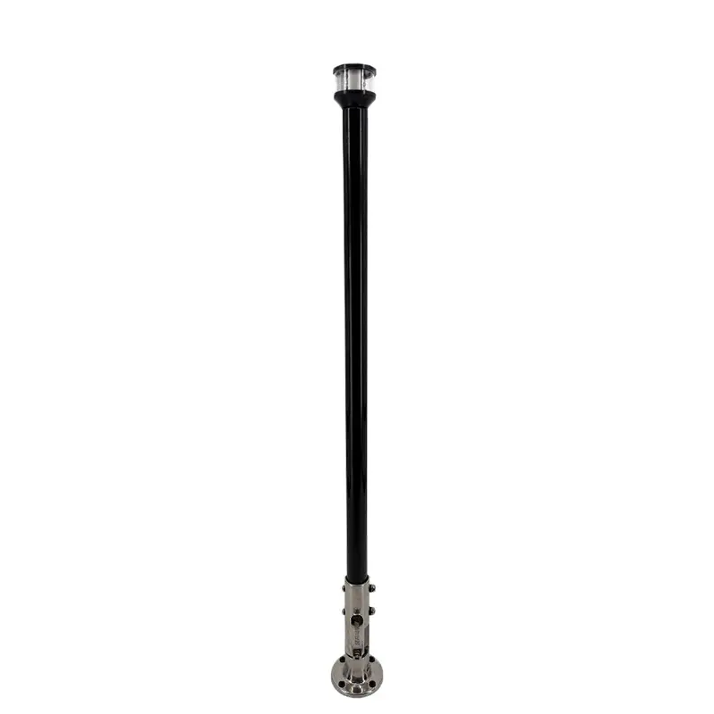 Seaview 24" Manually Folding Light Post W/316 Stainless Steel Base  Ltbled12c5 Navigation Light - Black [Svmhb124ledssb] 1