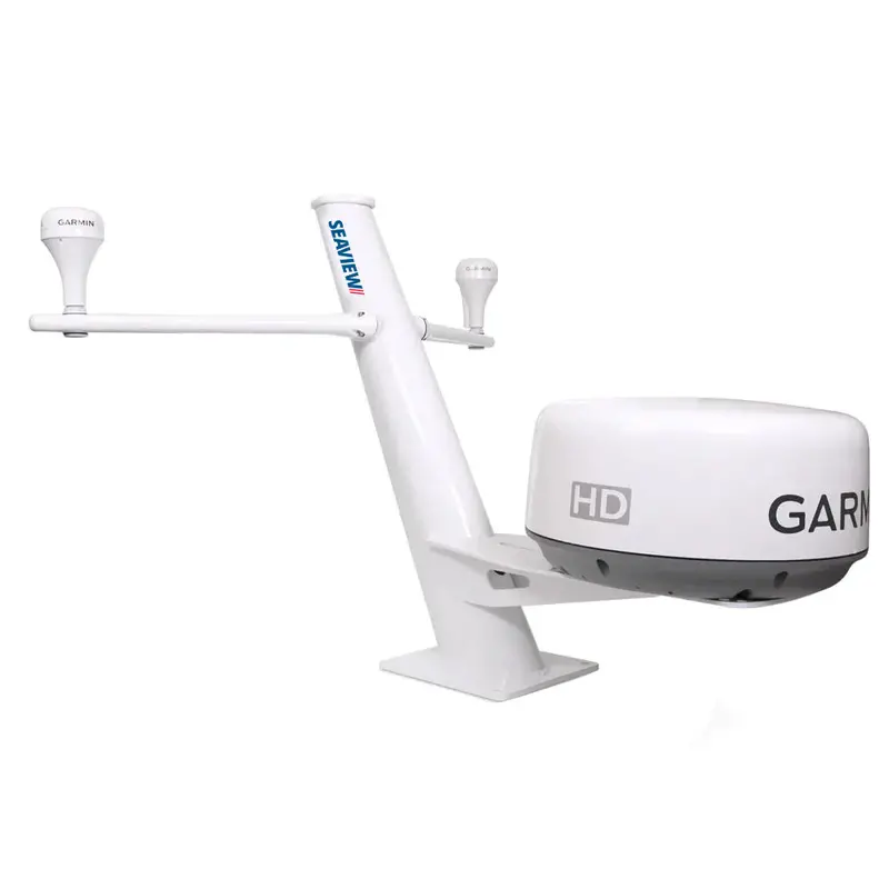 Seaview 30" Tapered Closed Dome Aft Leaning Radar Mount W/Removable Spreaders  10X10 Base Plate [Pma100sv2] 1