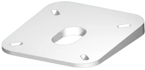 Seaview 4 Degree Wedge Mount Fit Most 15-18In 2Kw Domes 1