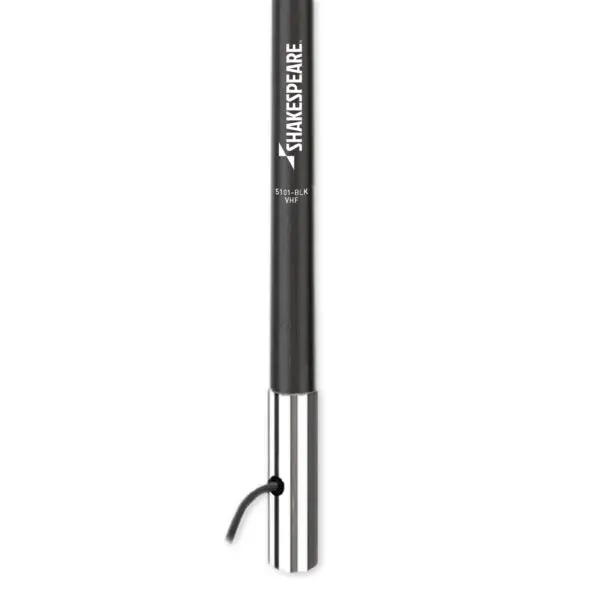 Shakespeare 5101 Black 8Ft 6Db Vhf Antenna Chrome Ferrule 15Ft Rg58 Cable 1